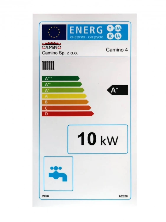 Camino 4 Slim 10kw + ecoMAX 860 - żeliwny kocioł na pellet - No Limits Energy Łukasz Wolski