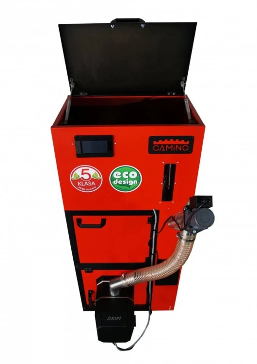 Camino 4 Slim 15kw + ecoMAX 920 - żeliwny kocioł na pellet - No Limits Energy Łukasz Wolski